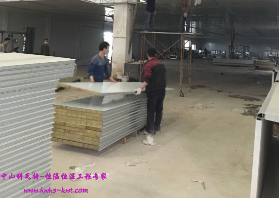 養(yǎng)生房鋼板施工中